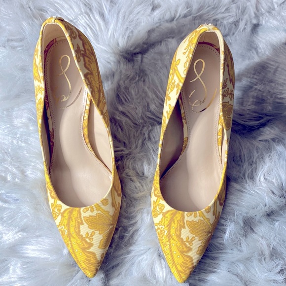 Sam Edelman Hazel Tumeric Fabric Size US 7 H37918F704 - Picture 1 of 9